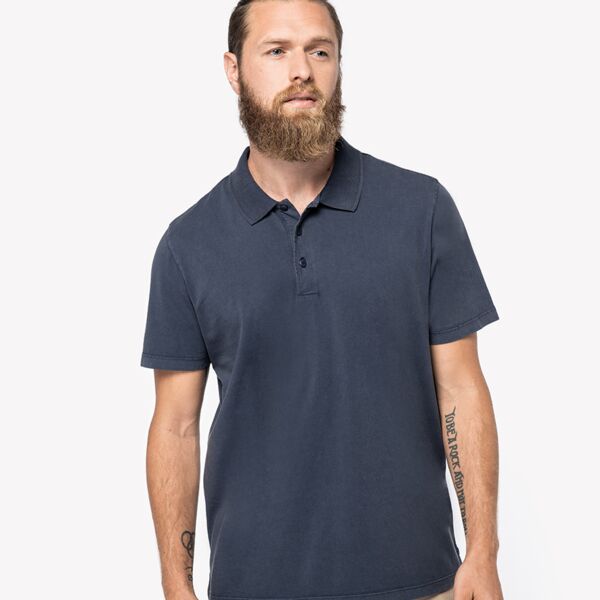 Native Spirit Washed Jersey Polo Shirt Thumbnail