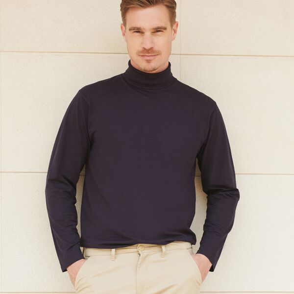 Henbury Long Sleeve Roll Neck Top Thumbnail