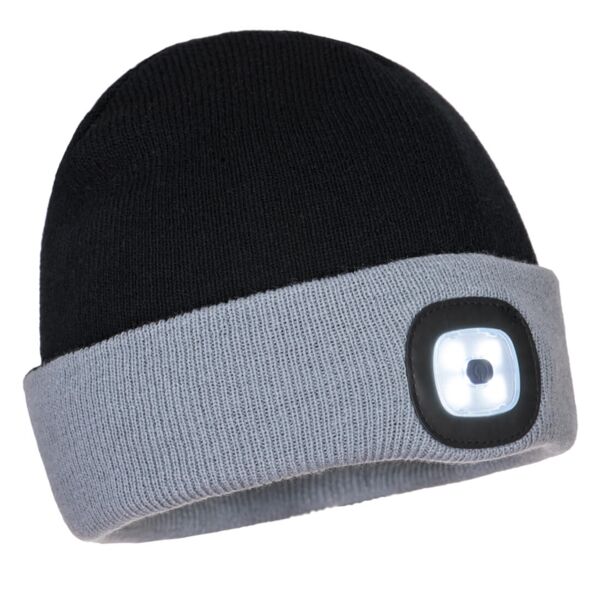B034 Two Tone LED Rechargeable Beanie Thumbnail