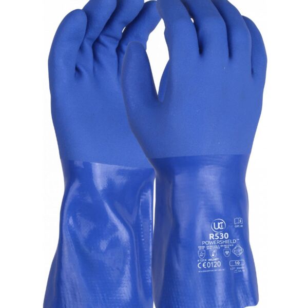 R530 Powersheild - Blue Triple Dip PVC Gauntlet (Pack of 10) Thumbnail