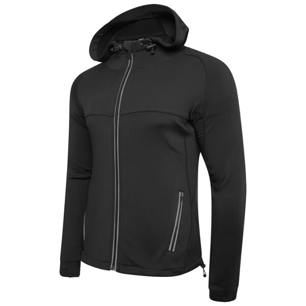 DU012BLK Dual Full Zip Hoody Thumbnail